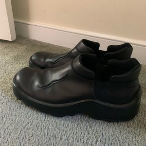 Men’s Size 10 Millanopazzo black used low boots,